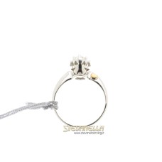 LE BEBE' I solitari modello cestino oro bianco 18kt e diamante LBB216